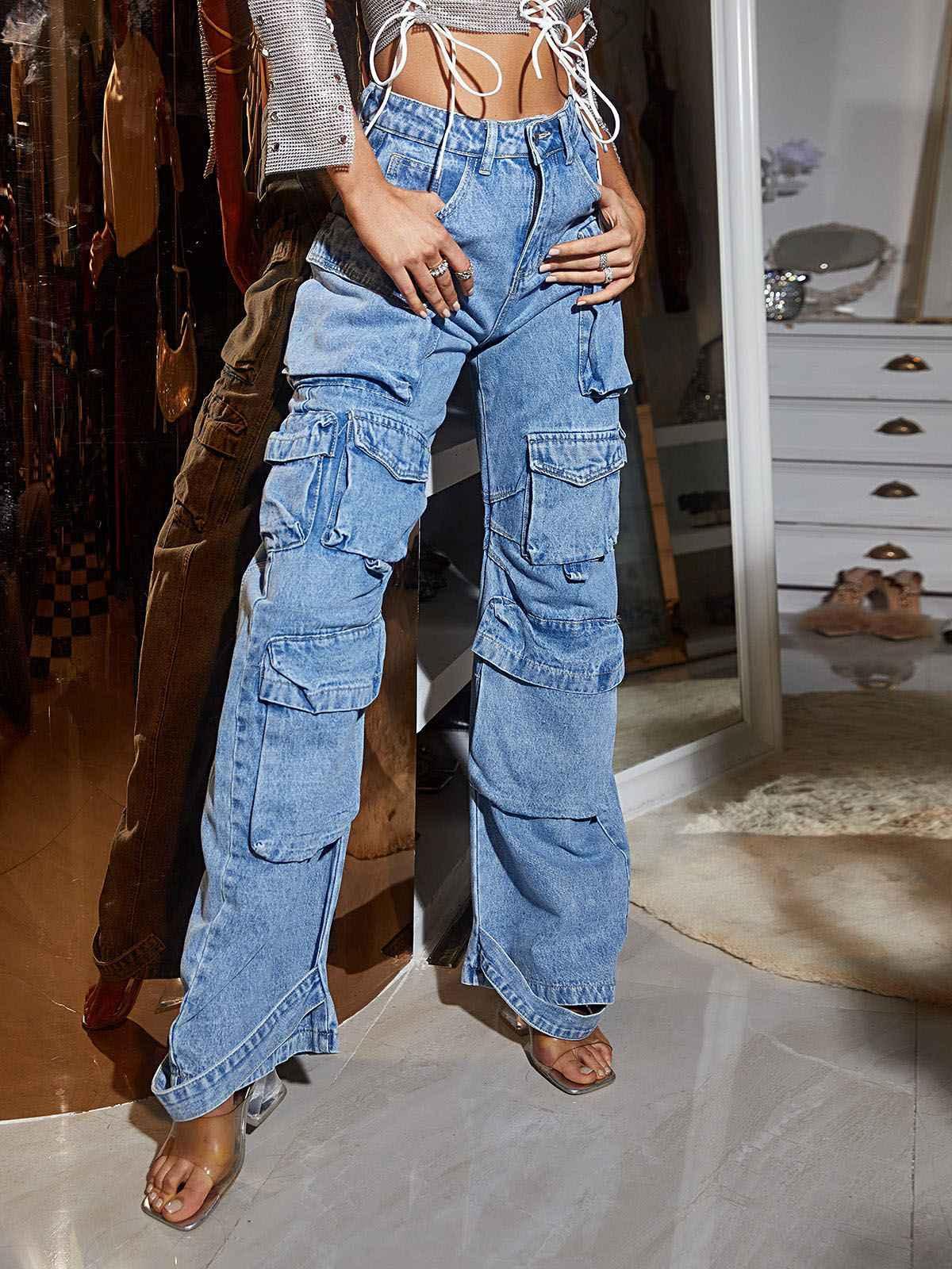 Discover the Elegance of Giulia Denim Pants In Blue