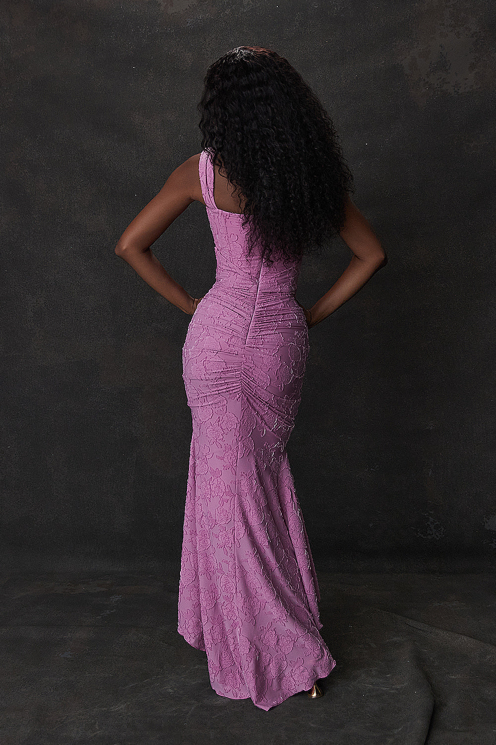 Alyia Elegant Pink Maxi Dress