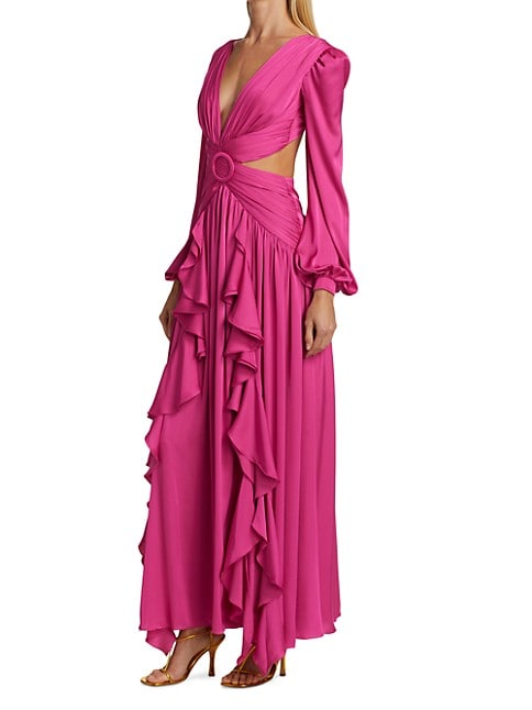 Selly V-Neck Summer Cutout Wedding Dress