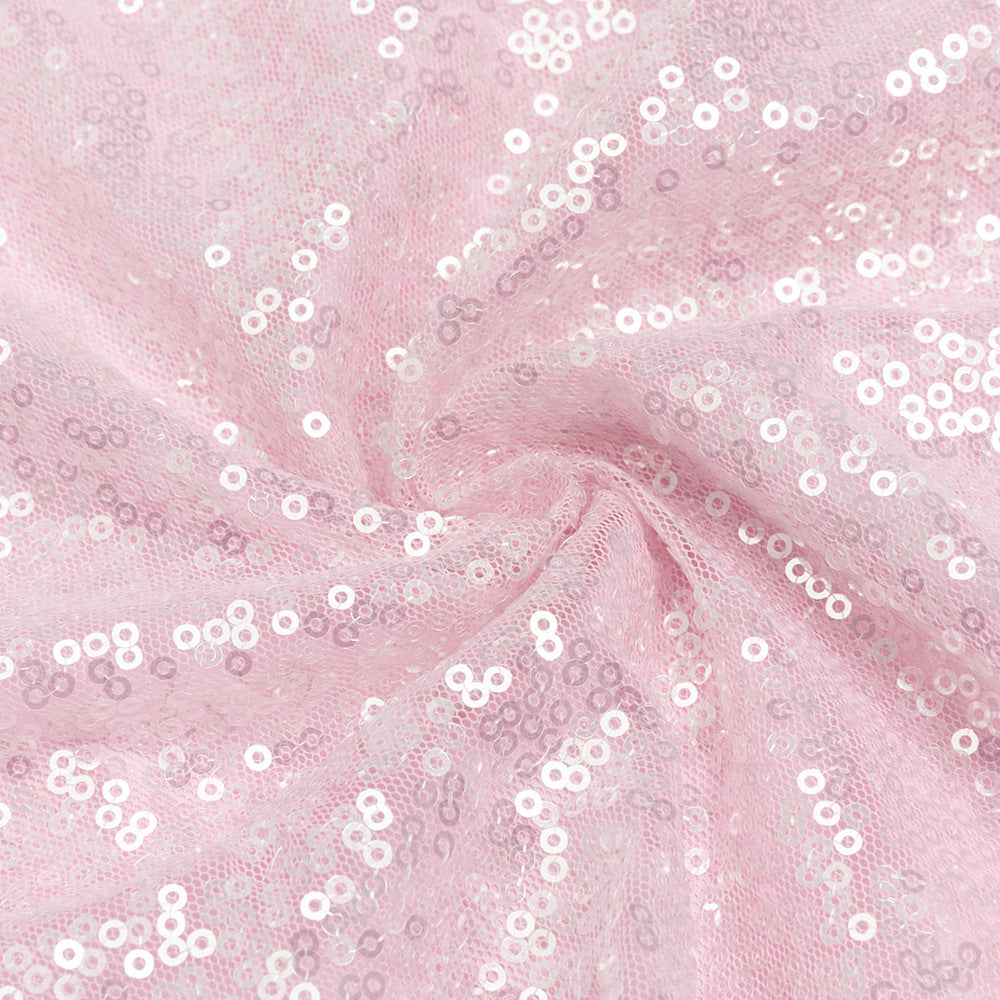 Elegant Backless Strapless Sequins Dress