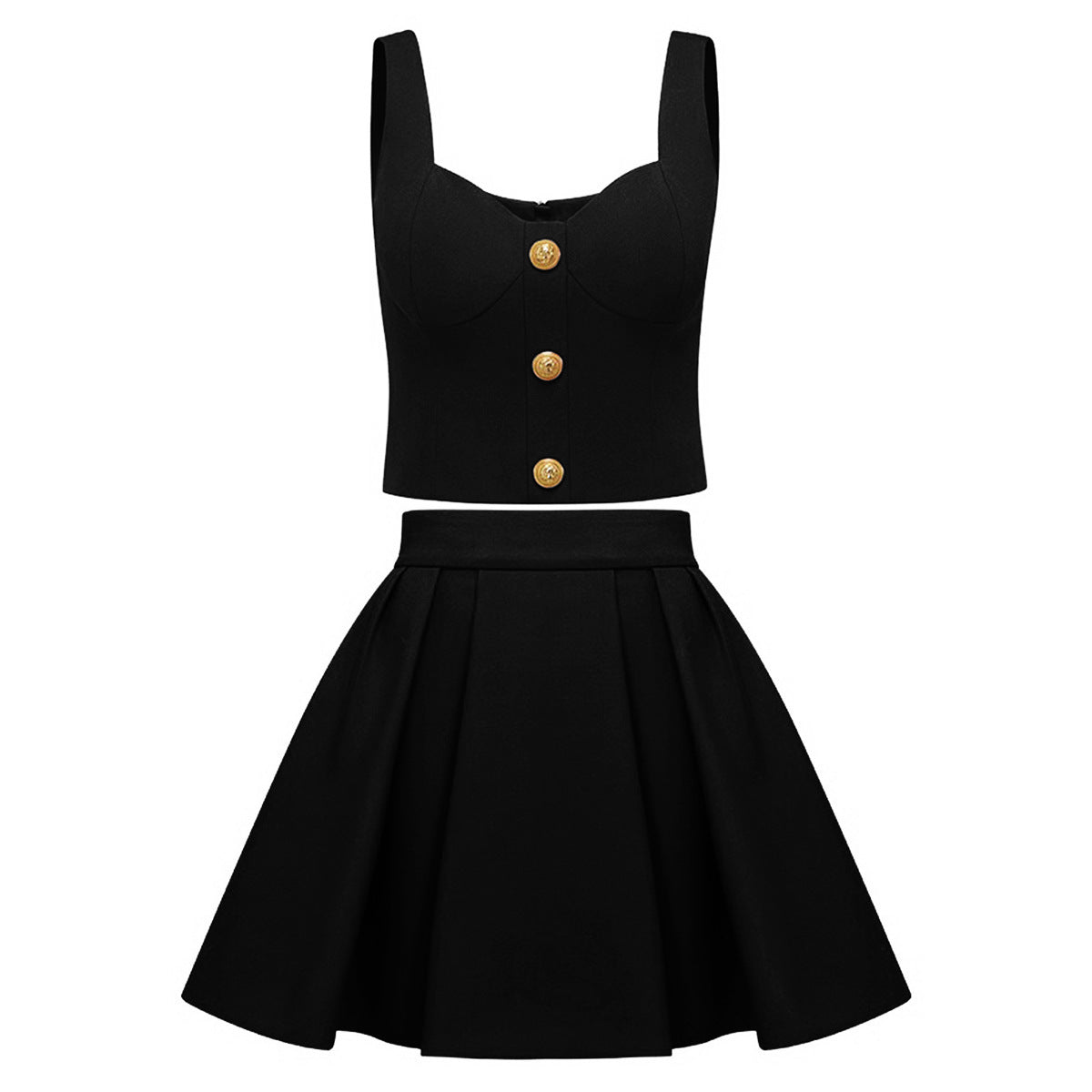 Elegant And Sexy Sleeveless Short Vest Corset Skirt