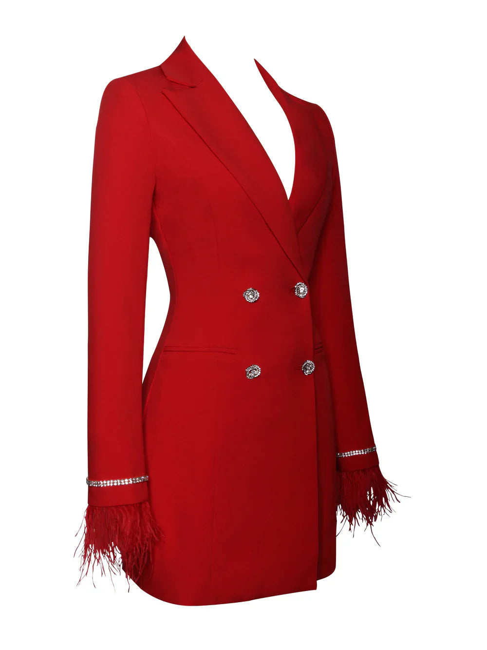 ELERKA MINI FUR SLEEVED BLAZER