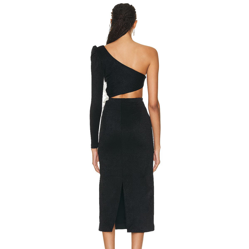 Elegant Flower Cutout Elite Party Dress