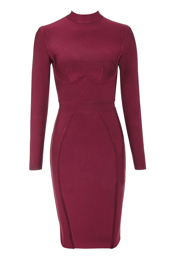 Elegantly Made Winy Bandage Full sleeve Dress