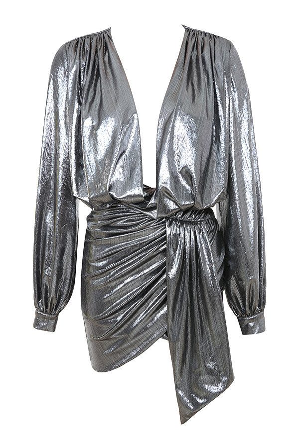 Sayua Cocktail Party Metallic Dress