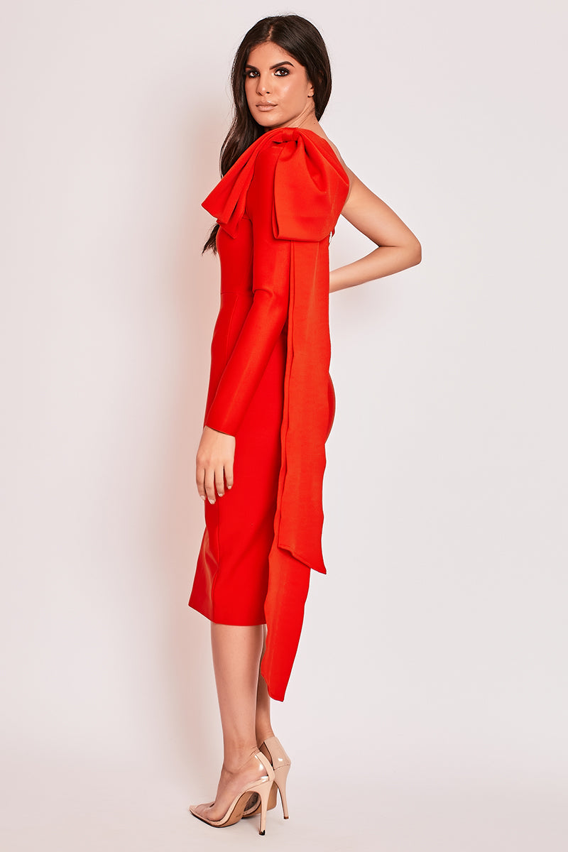 Ayla  One-Shoulder Bandage Dress