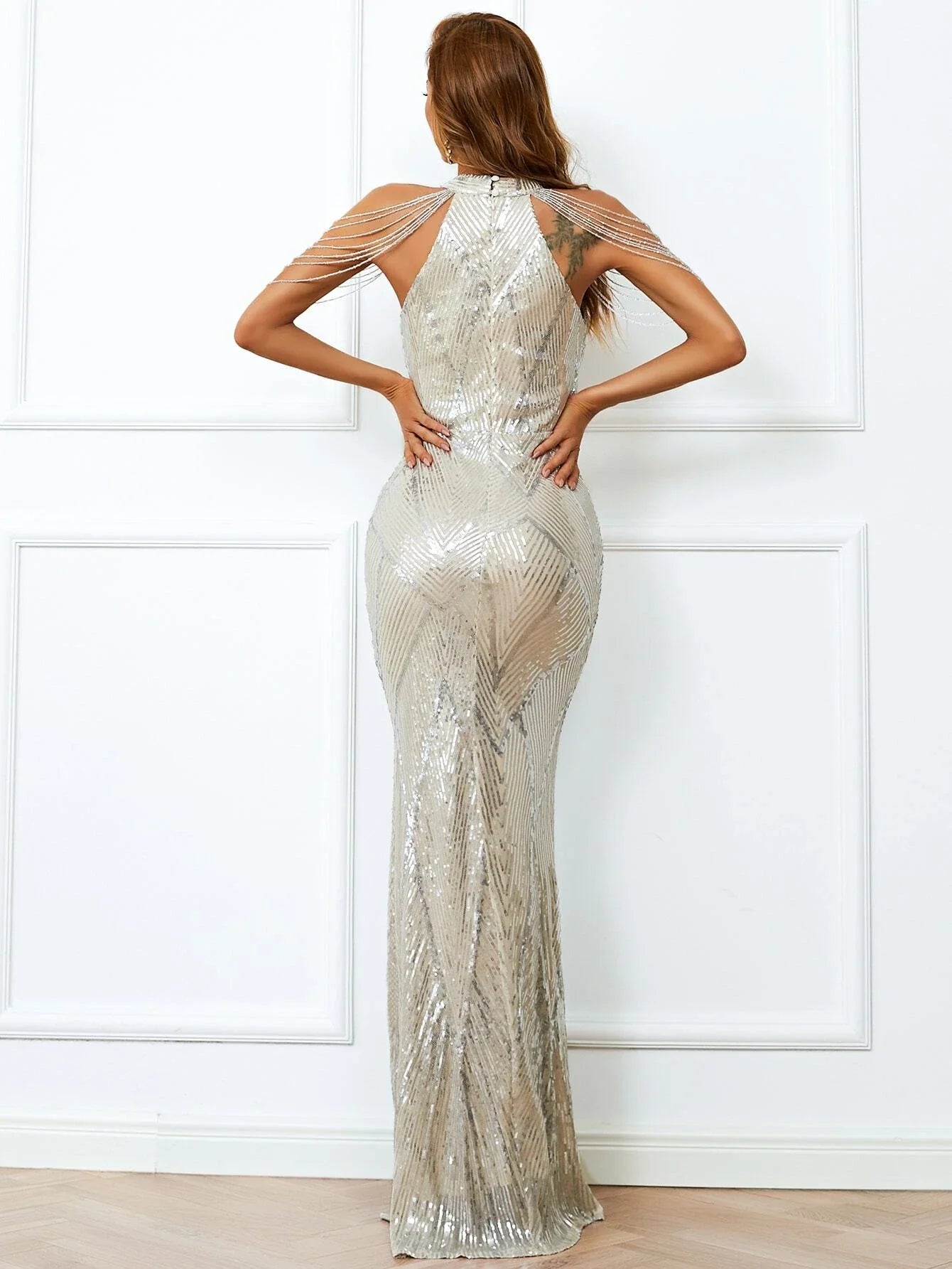Victoria Sequined Prom Dress