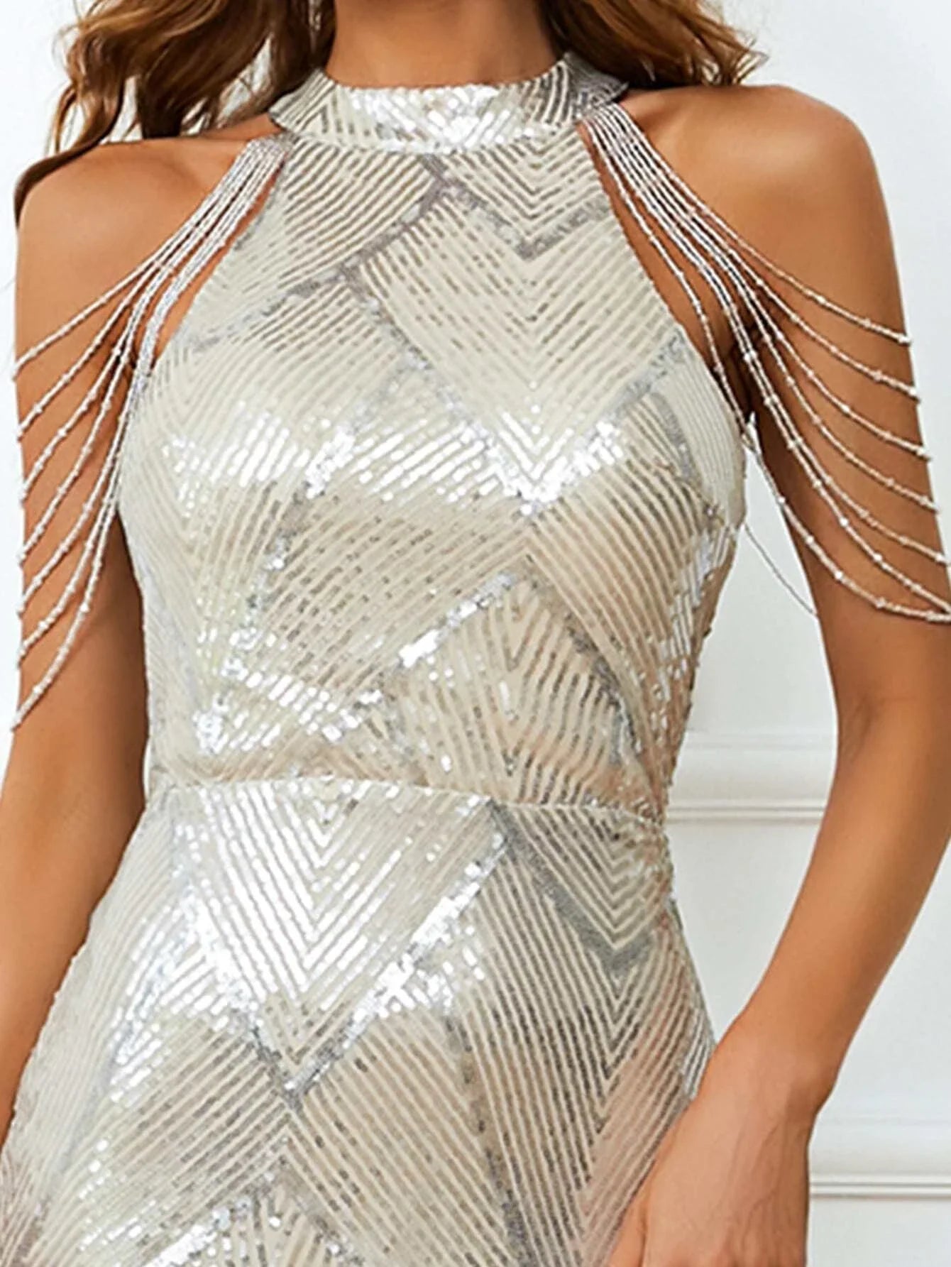 Victoria Sequined Prom Dress