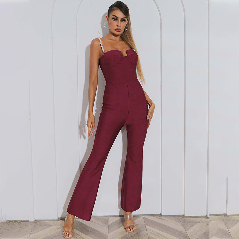Pearl Sling Crinkle Jumpsuit