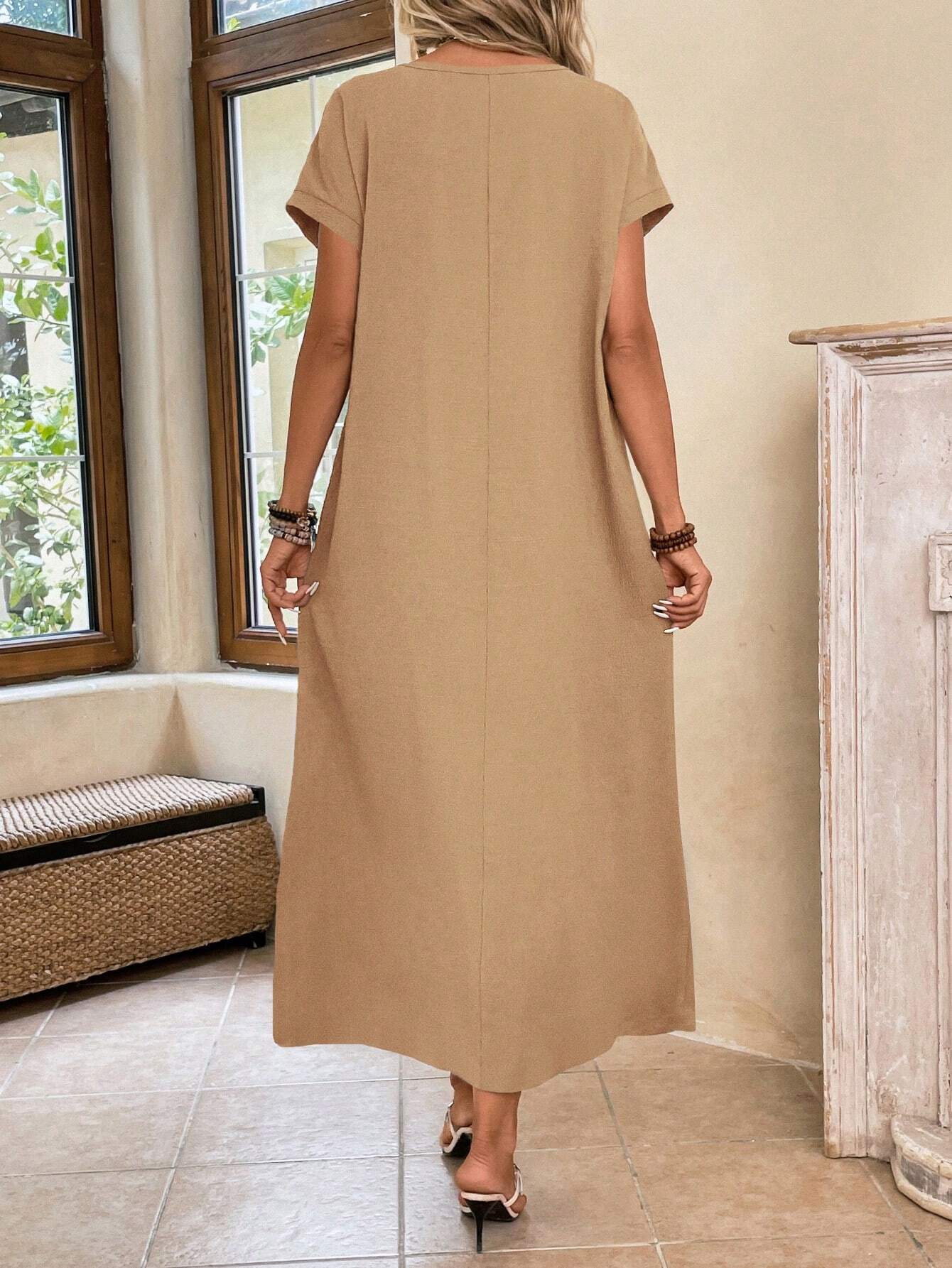 Stella - Casual Batwing Tunic Dress