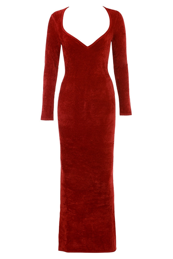 Angelic Red Maxi Dress