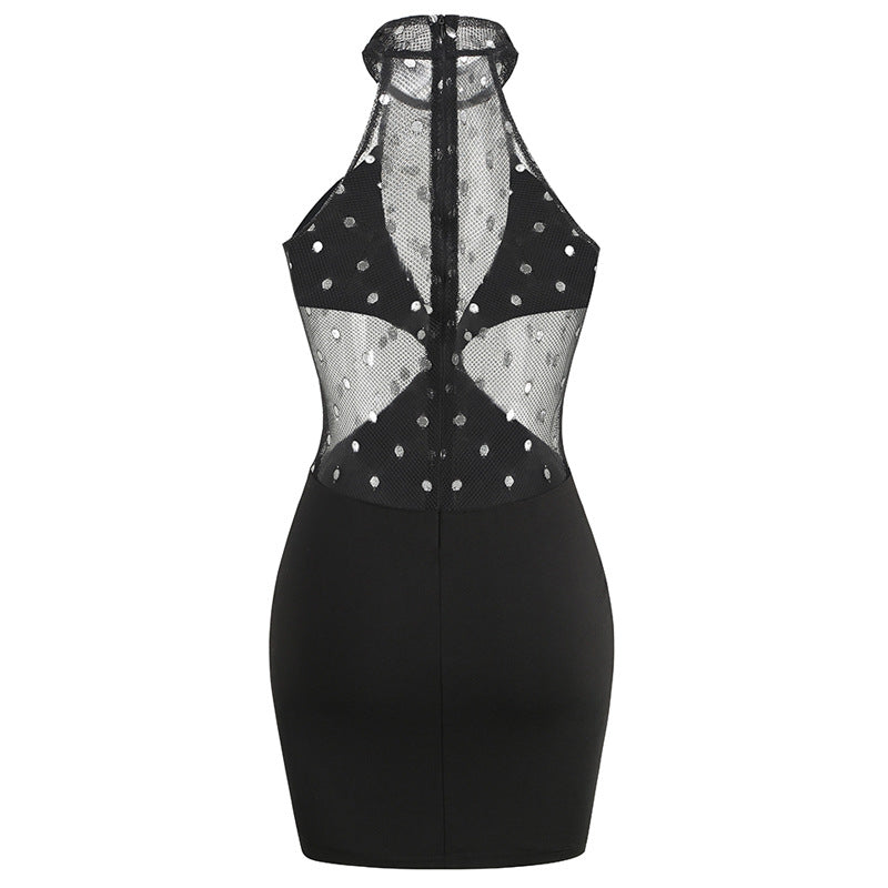Gaglia  Strapless High Neck Sleeveless Dress