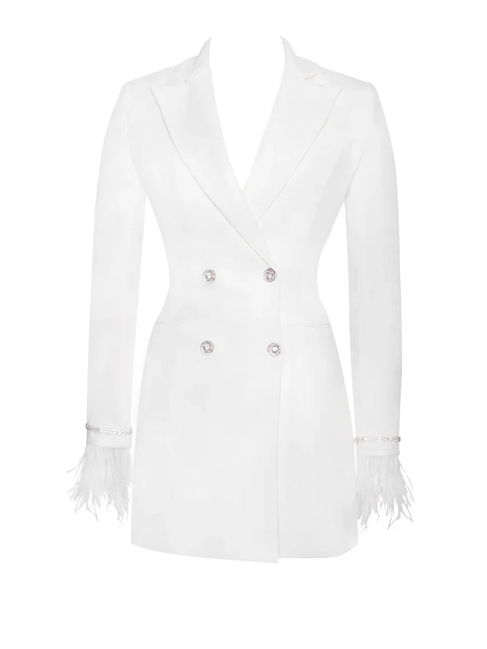 ELERKA MINI FUR SLEEVED BLAZER