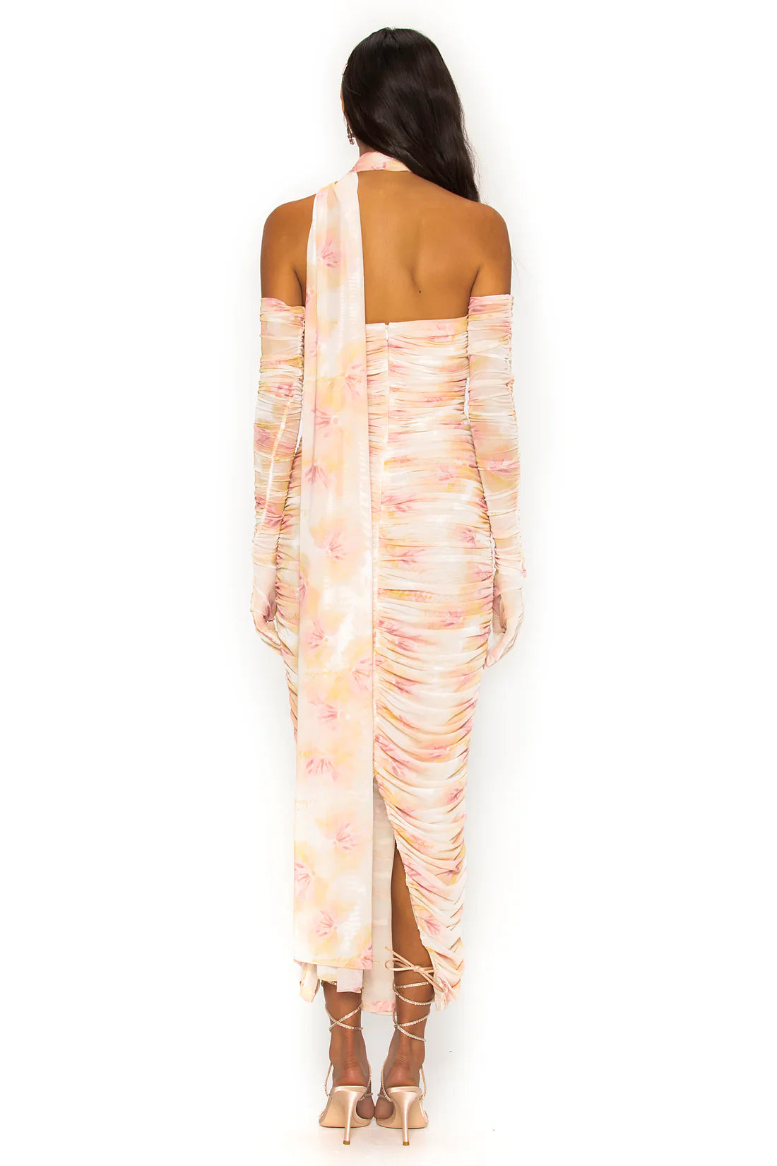 Elegant Ruched Full Sleeve Dress
