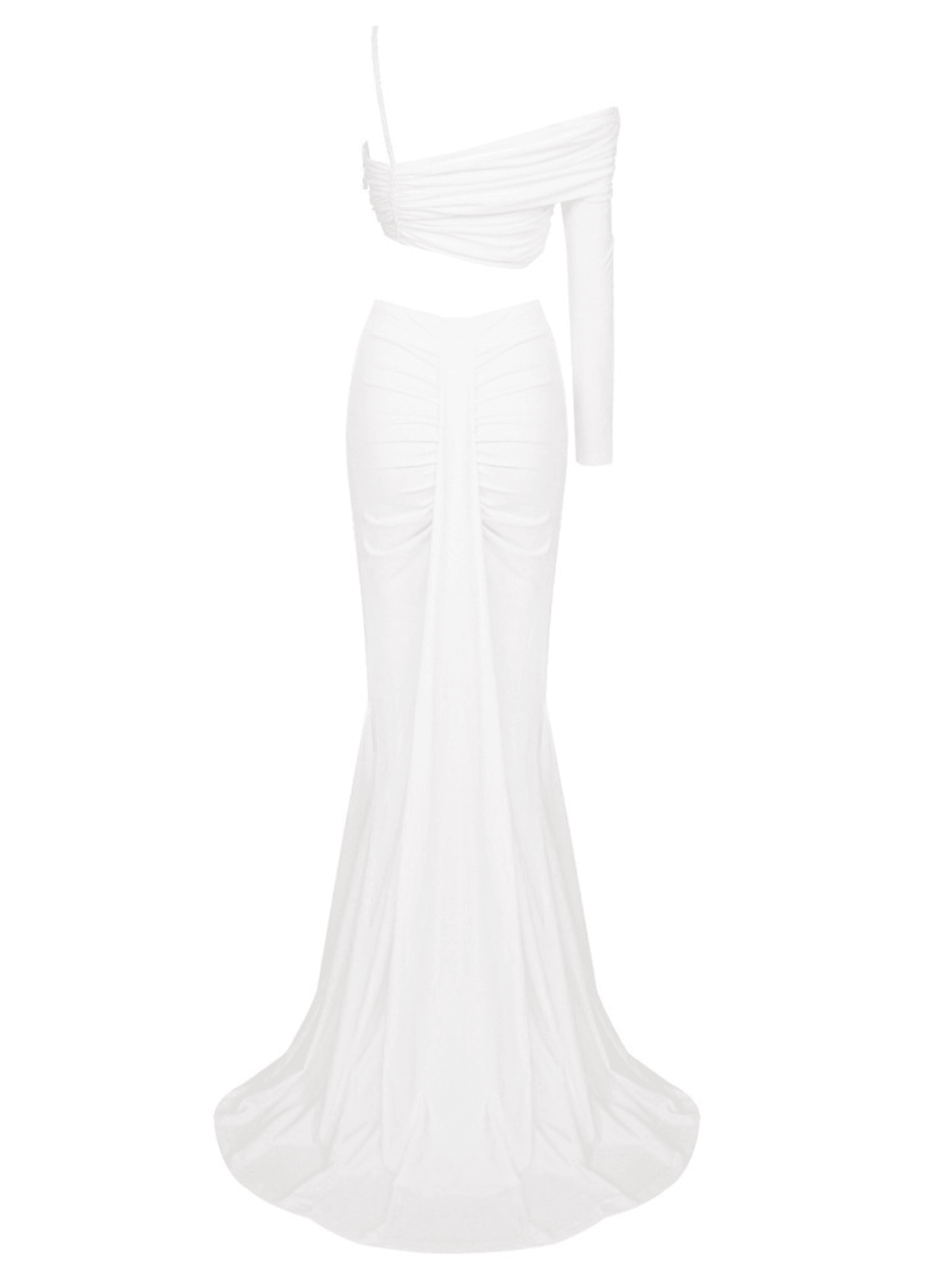 Raylan Ruched Split Skirt Set