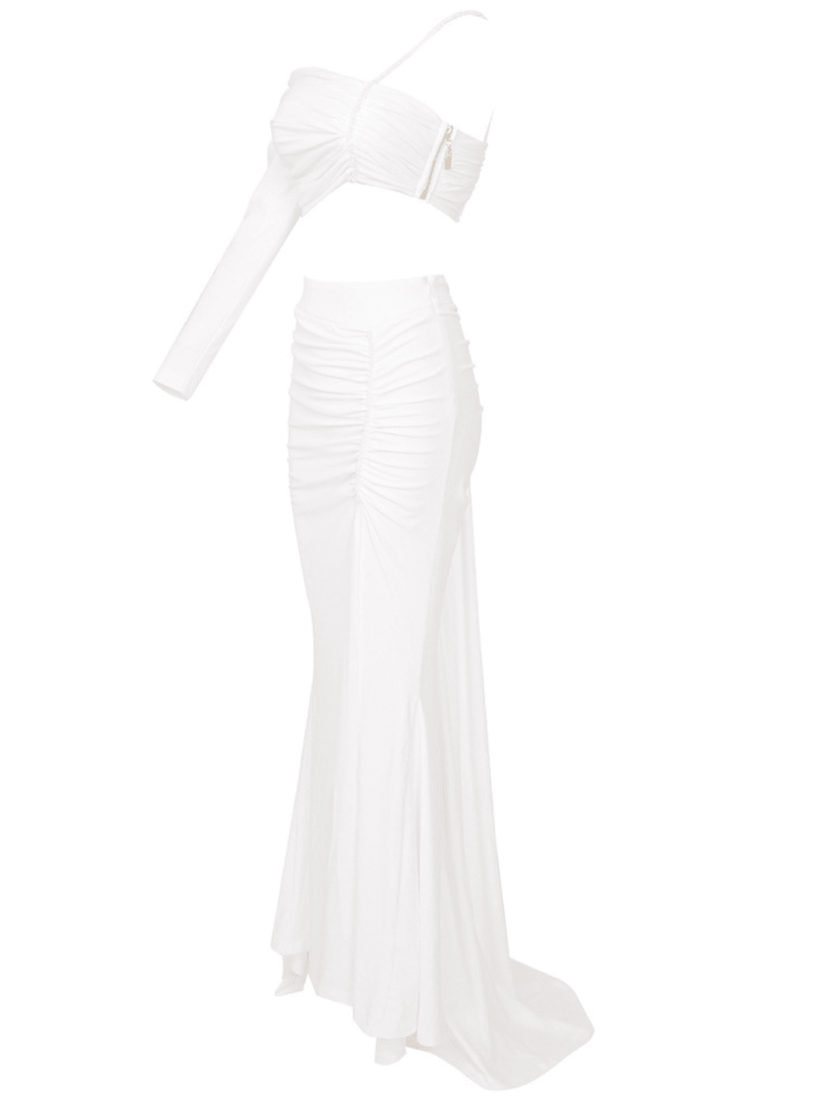 Raylan Ruched Split Skirt Set