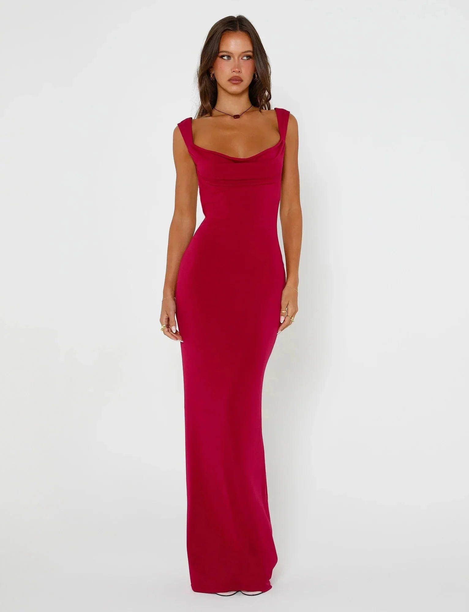 CHIC BACKLESS MAXI DRESS