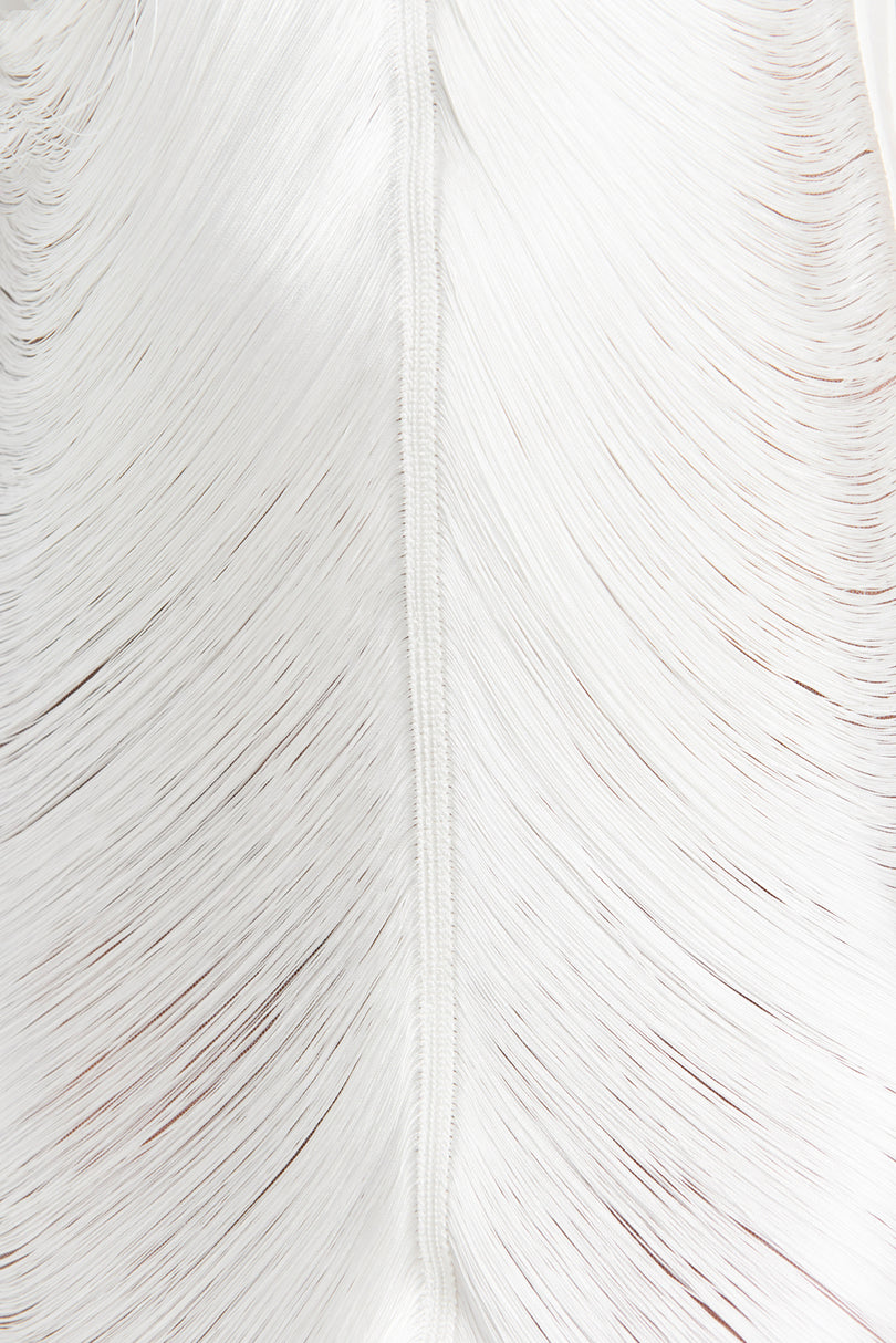 CELEB FUR IRREGULAR MAXI DRESS