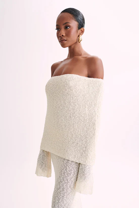 ALLURE BOUCLE MAXI DRESS