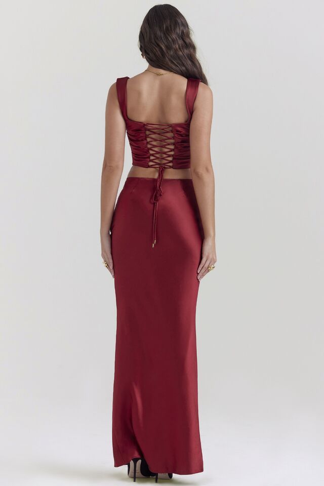 Renga Satin Maxi Dress