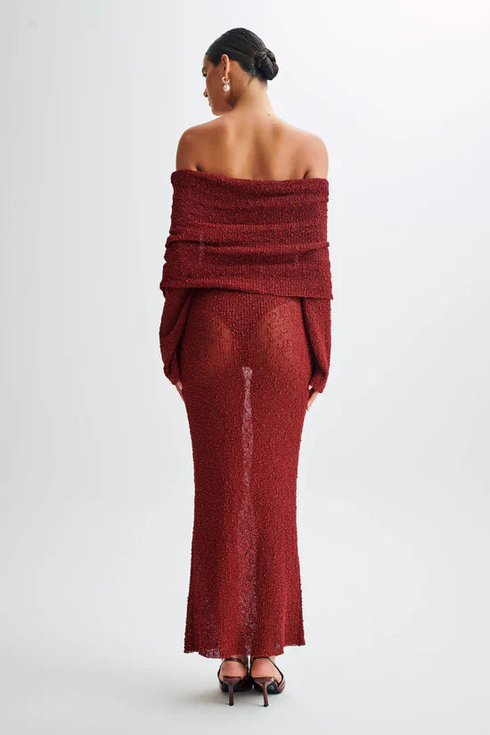 ALLURE BOUCLE MAXI DRESS