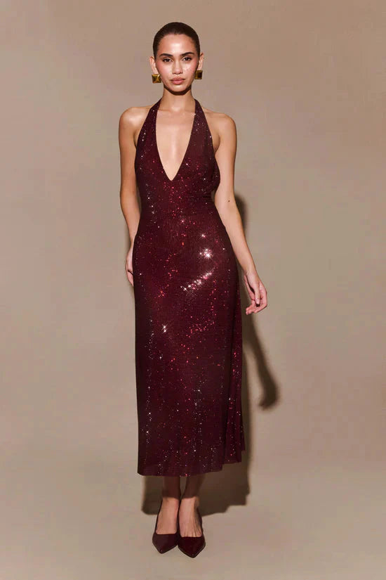 Allure Sparkling Midi party Dress