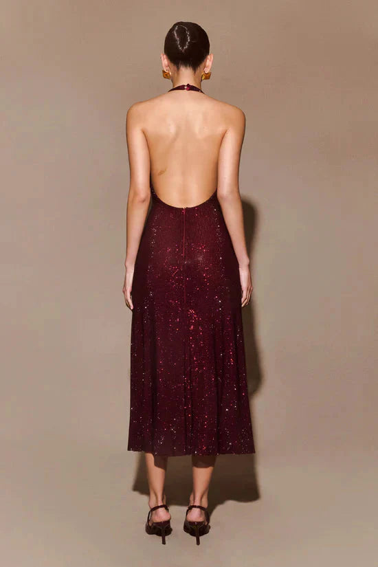 Allure Sparkling Midi party Dress