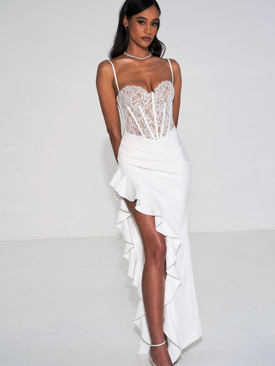 Chic Split Stitching Lace Dress