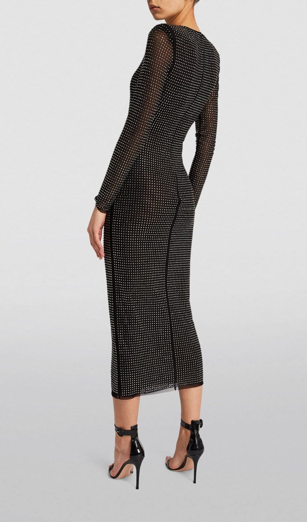 Alyia Crystal-Embellished Midi Dress