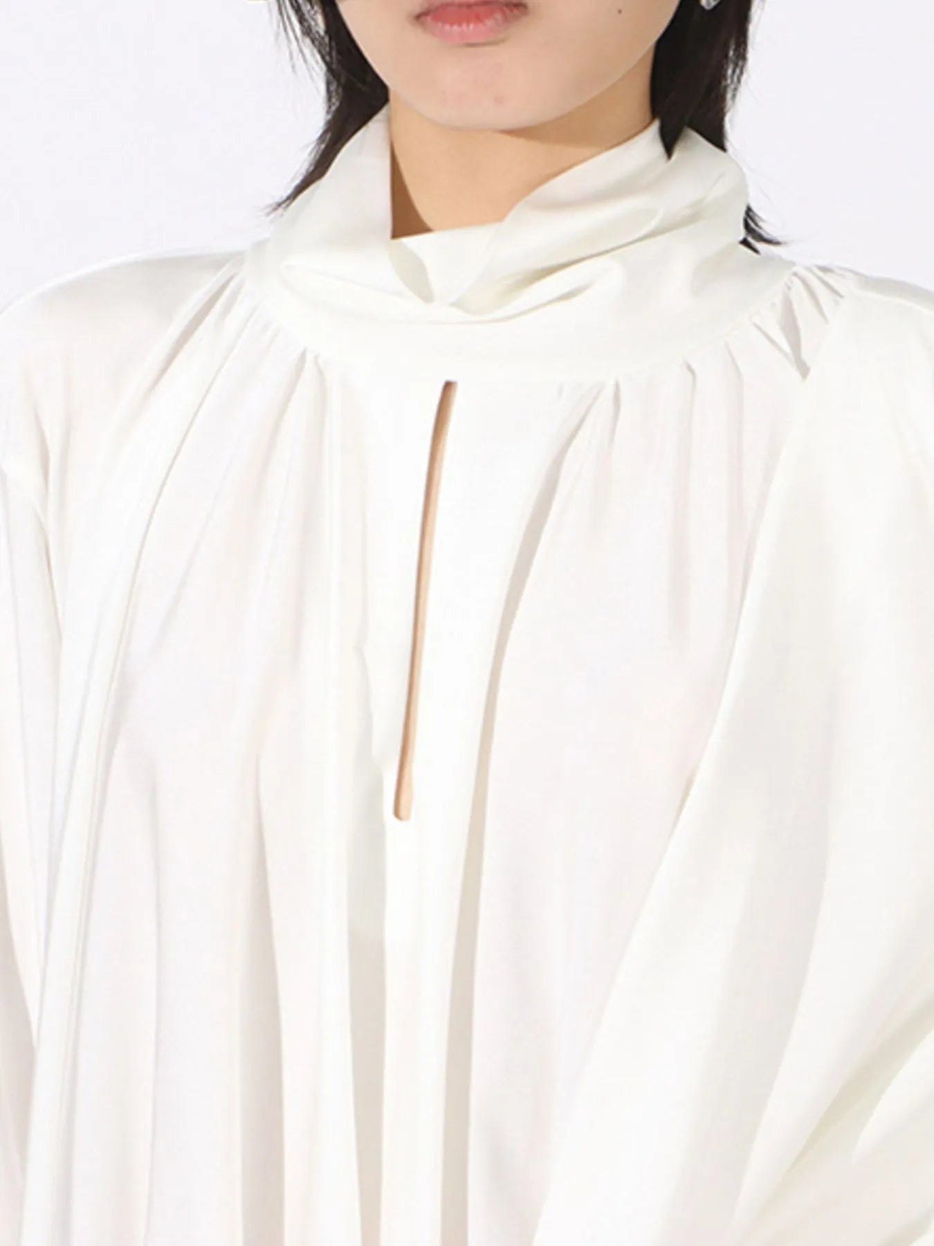 Ruched Long Sleeve Mini Dress