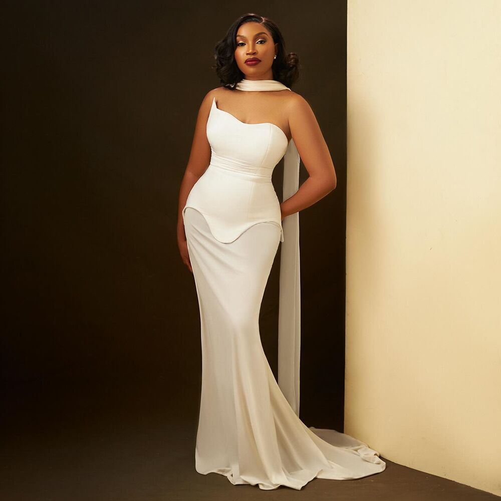 Long Streamer Tube Top Package Hip Dress Simple And Stylish