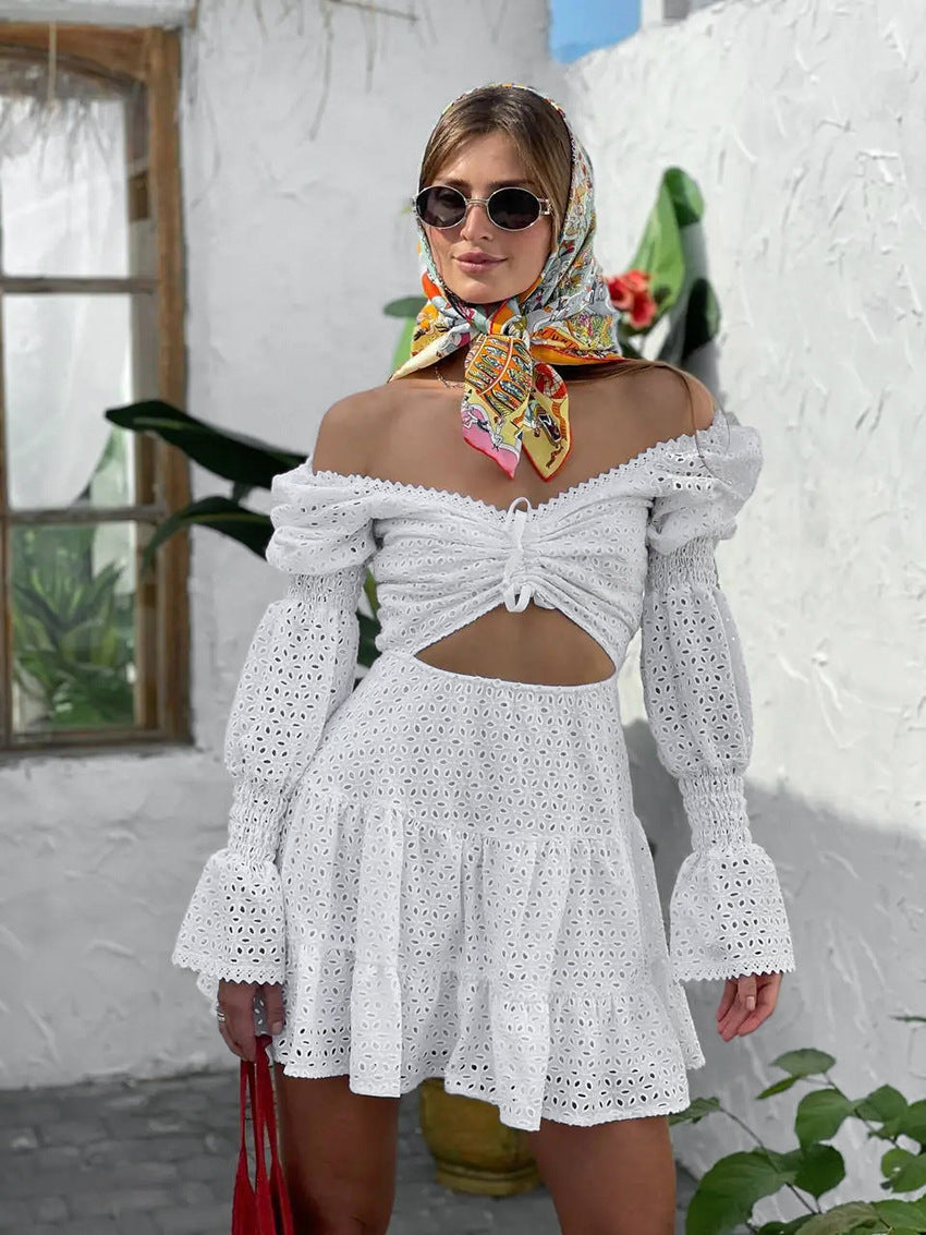 Elegant Cutout Hollow Dress