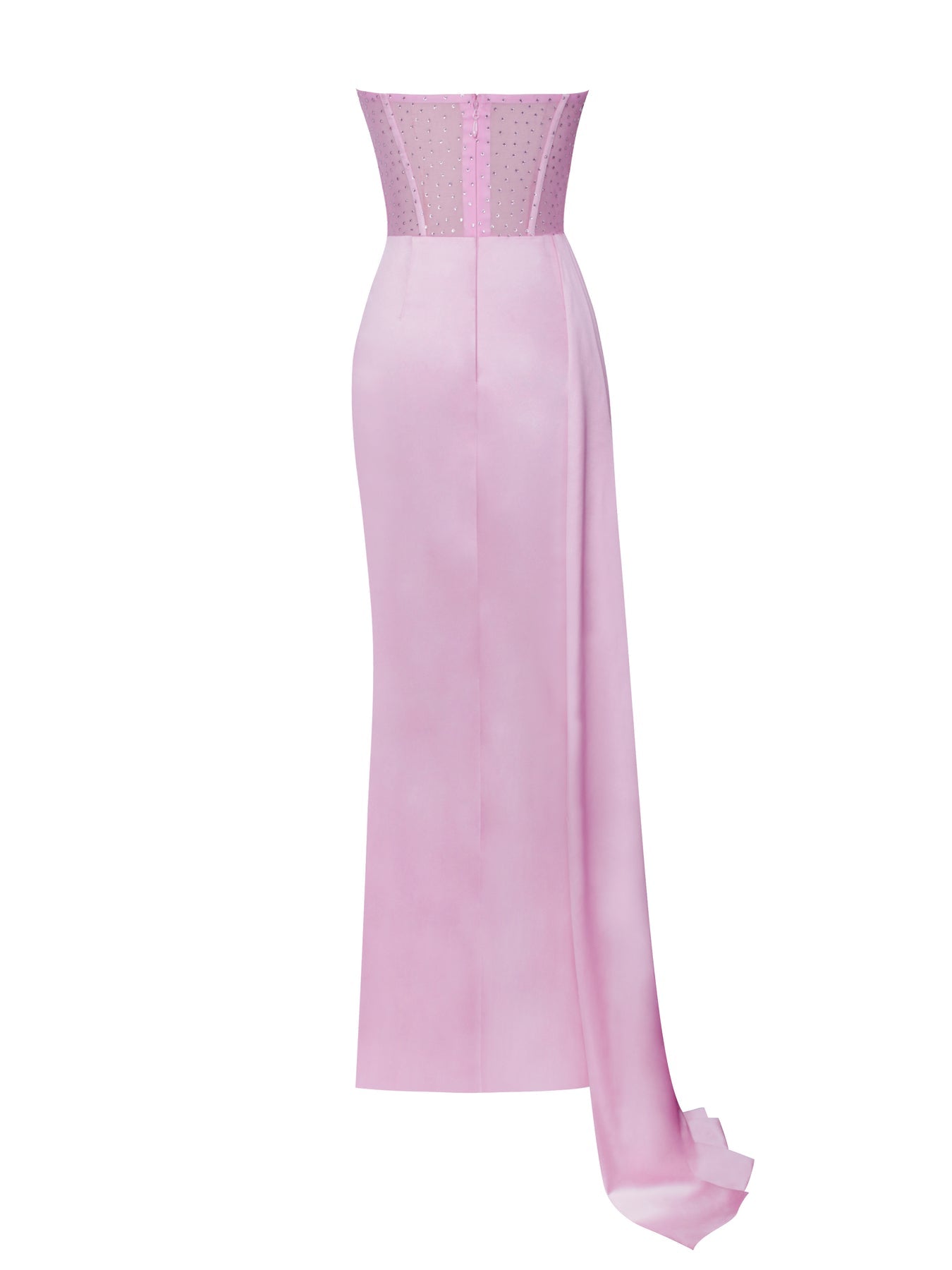 Long Evening Dress With Bra And Diamond Ironing