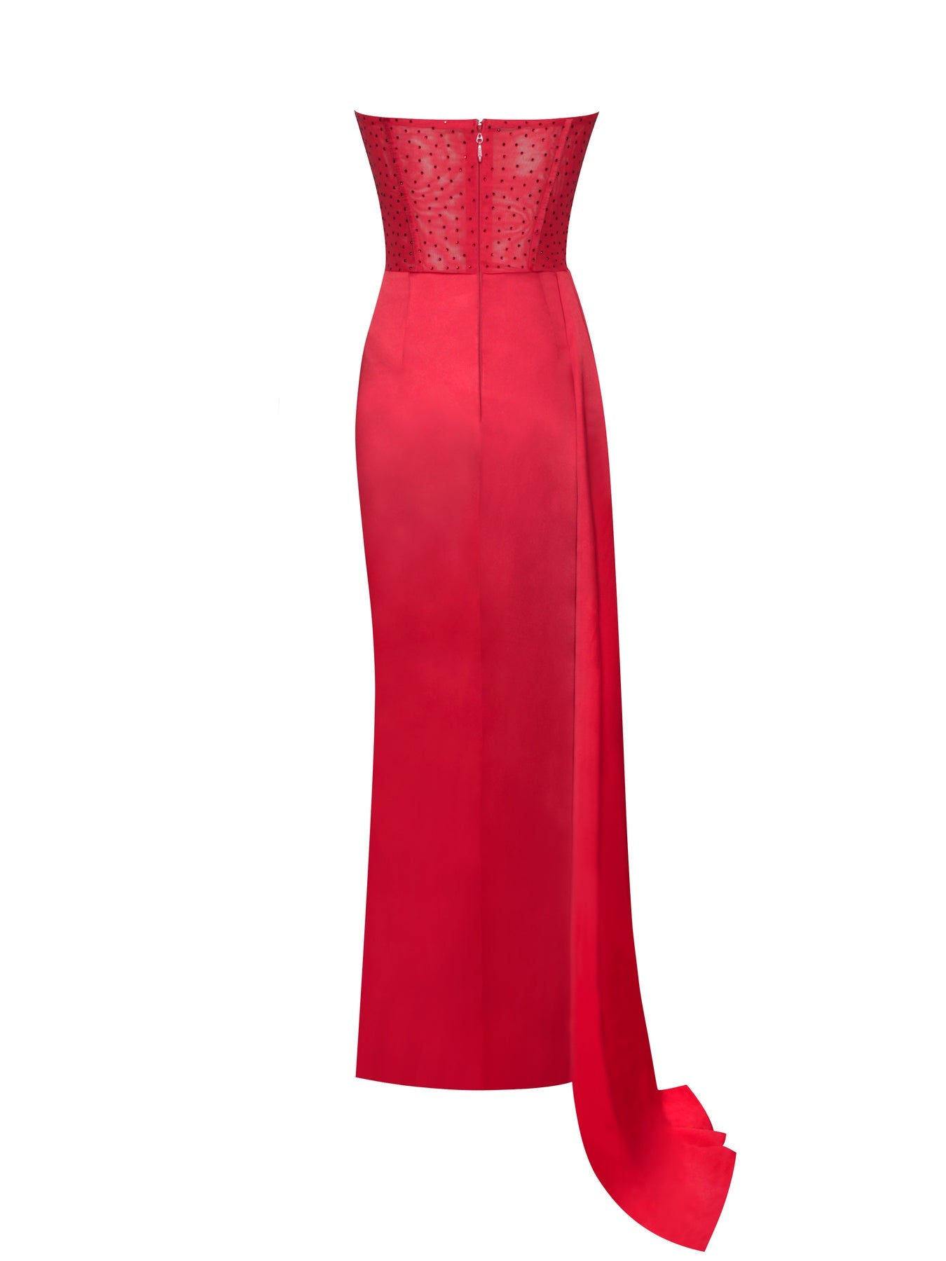 Long Evening Dress With Bra And Diamond Ironing