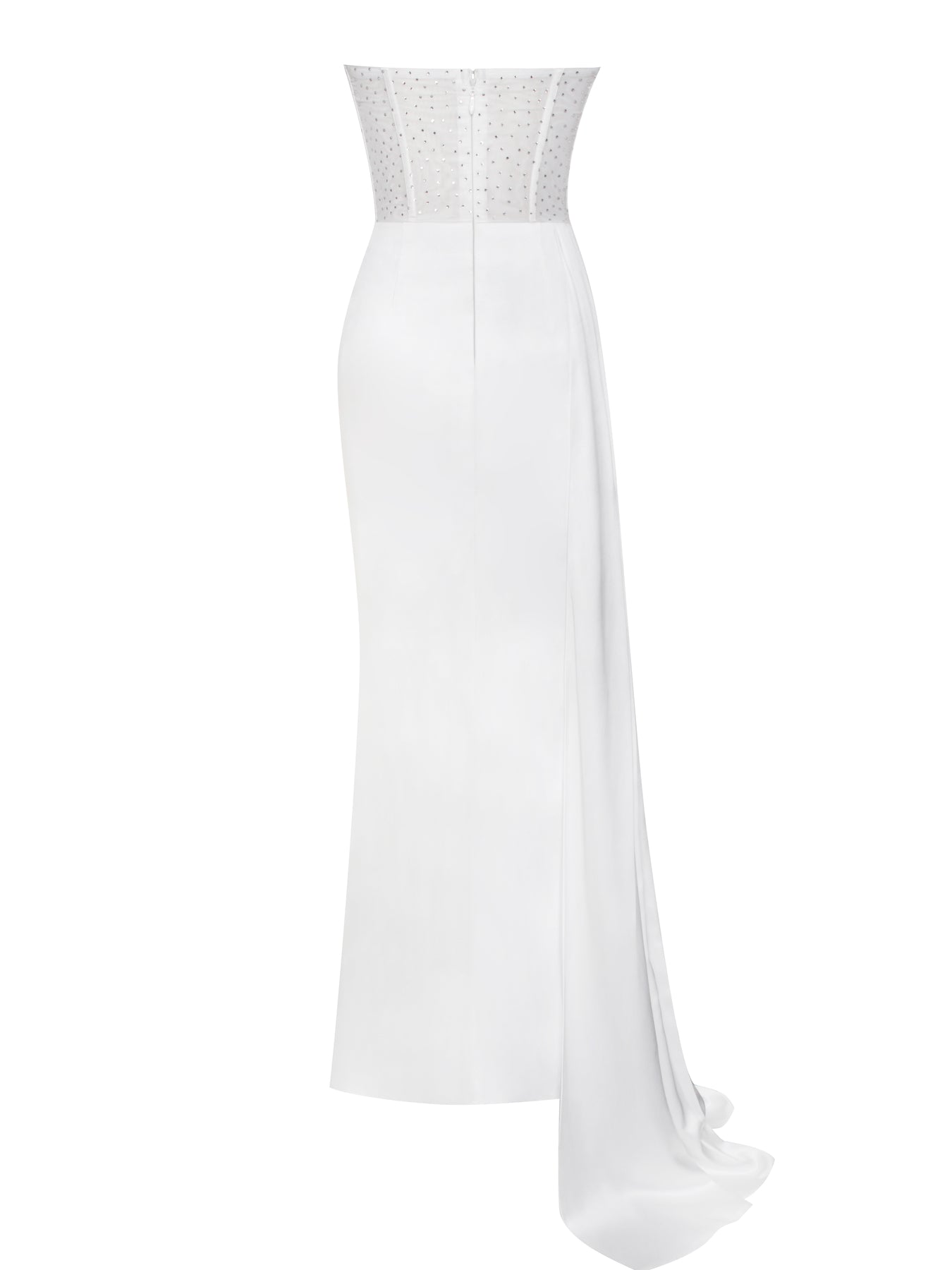 Elegant  Evening Dress With Bra And Diamond Ironing