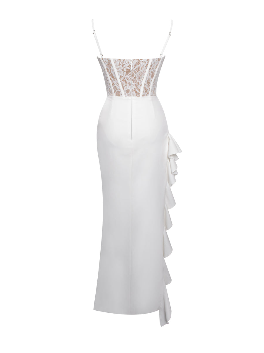 Chic Split Stitching Lace Dress