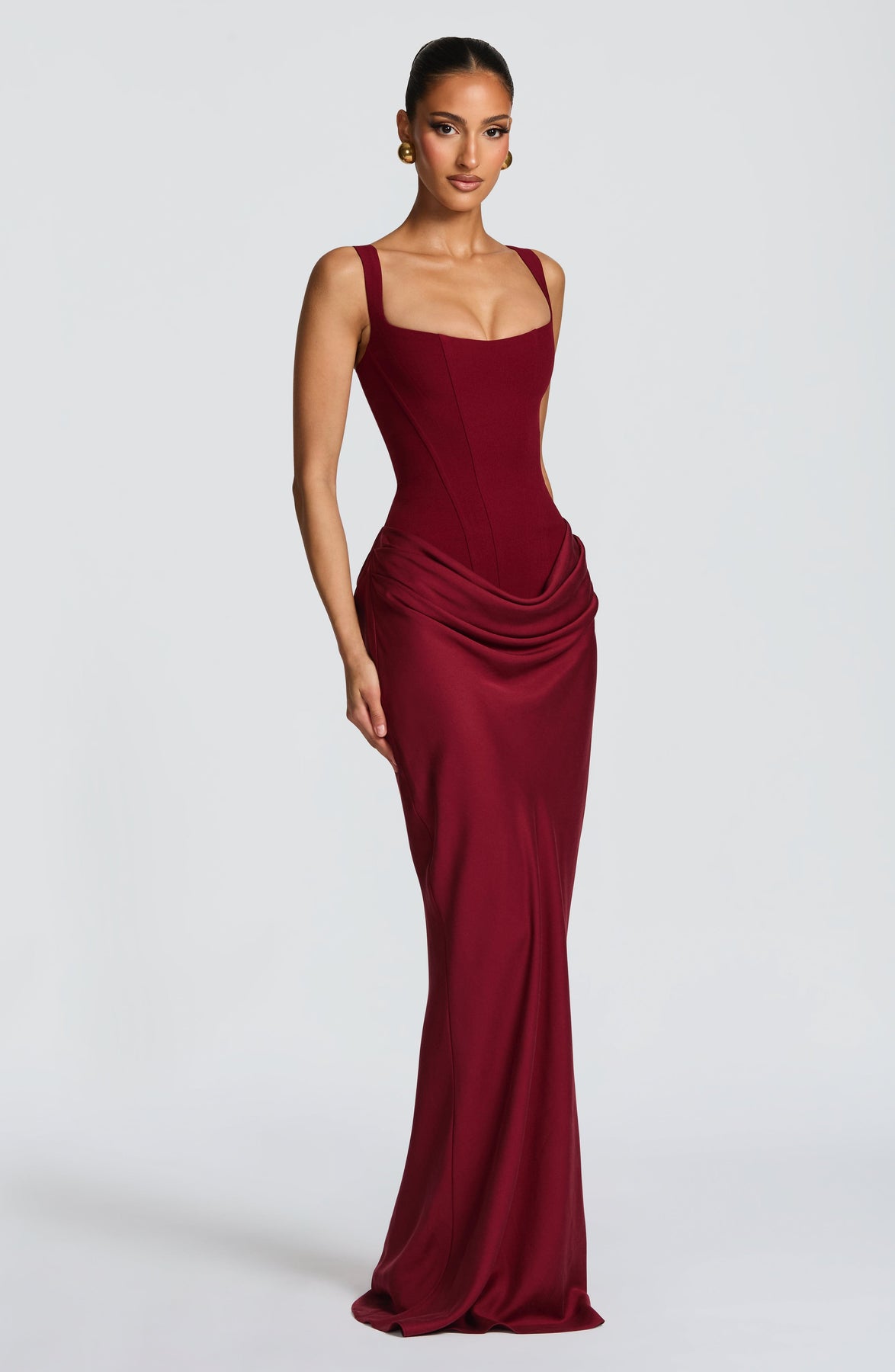 Elerna Maxi dress-Red