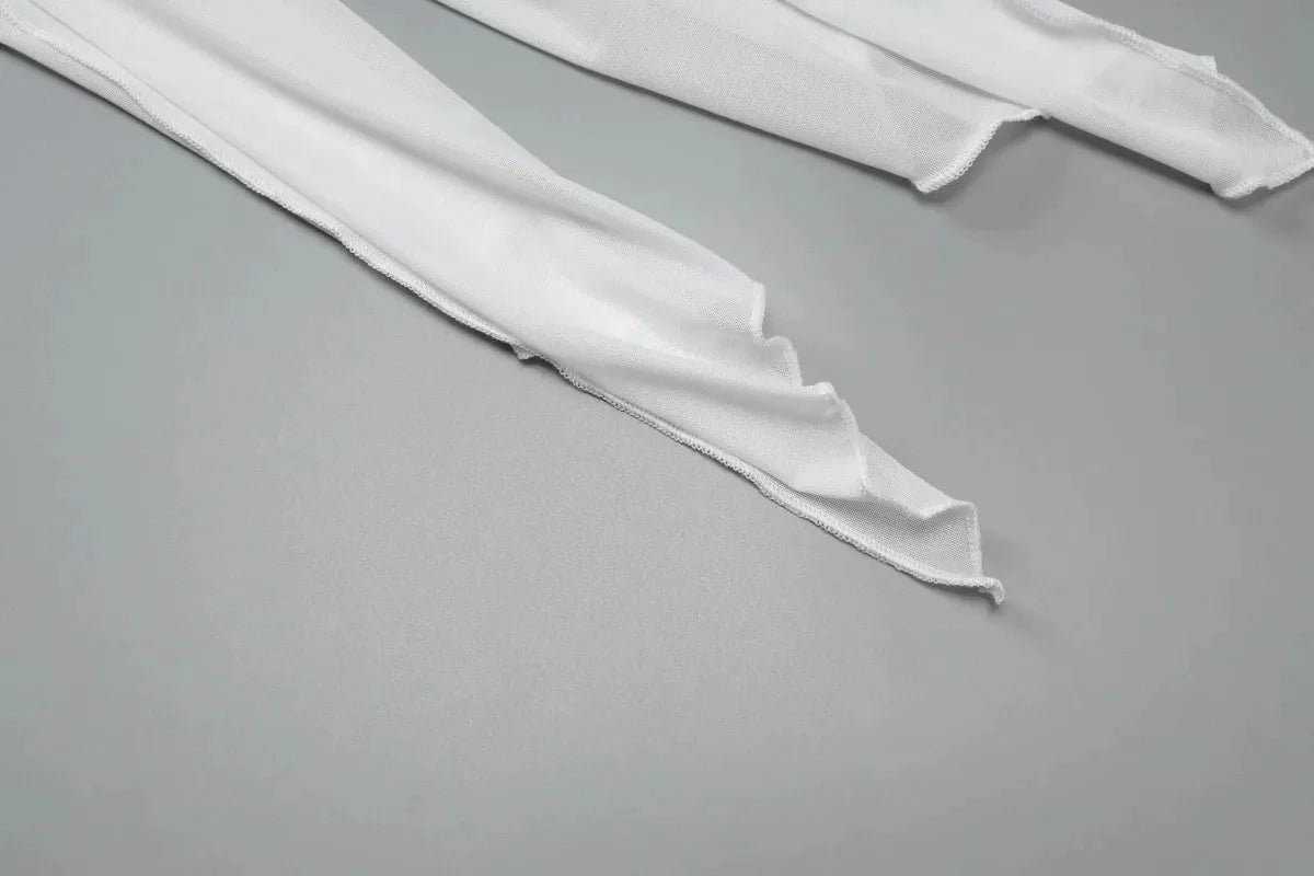 CHIC ELEGANT MAXI DRESS-WHITE