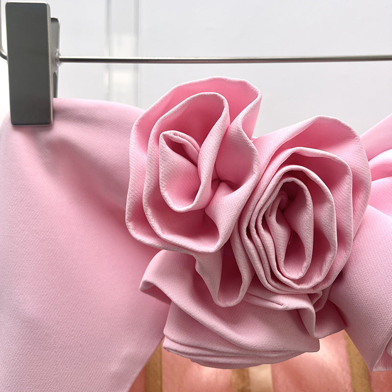Rehinna Pink Floral Mini Dress
