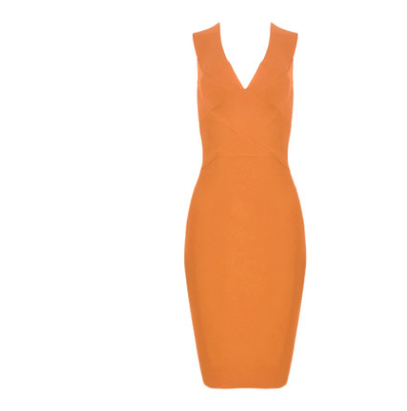 V Neck Party Bandage Dress