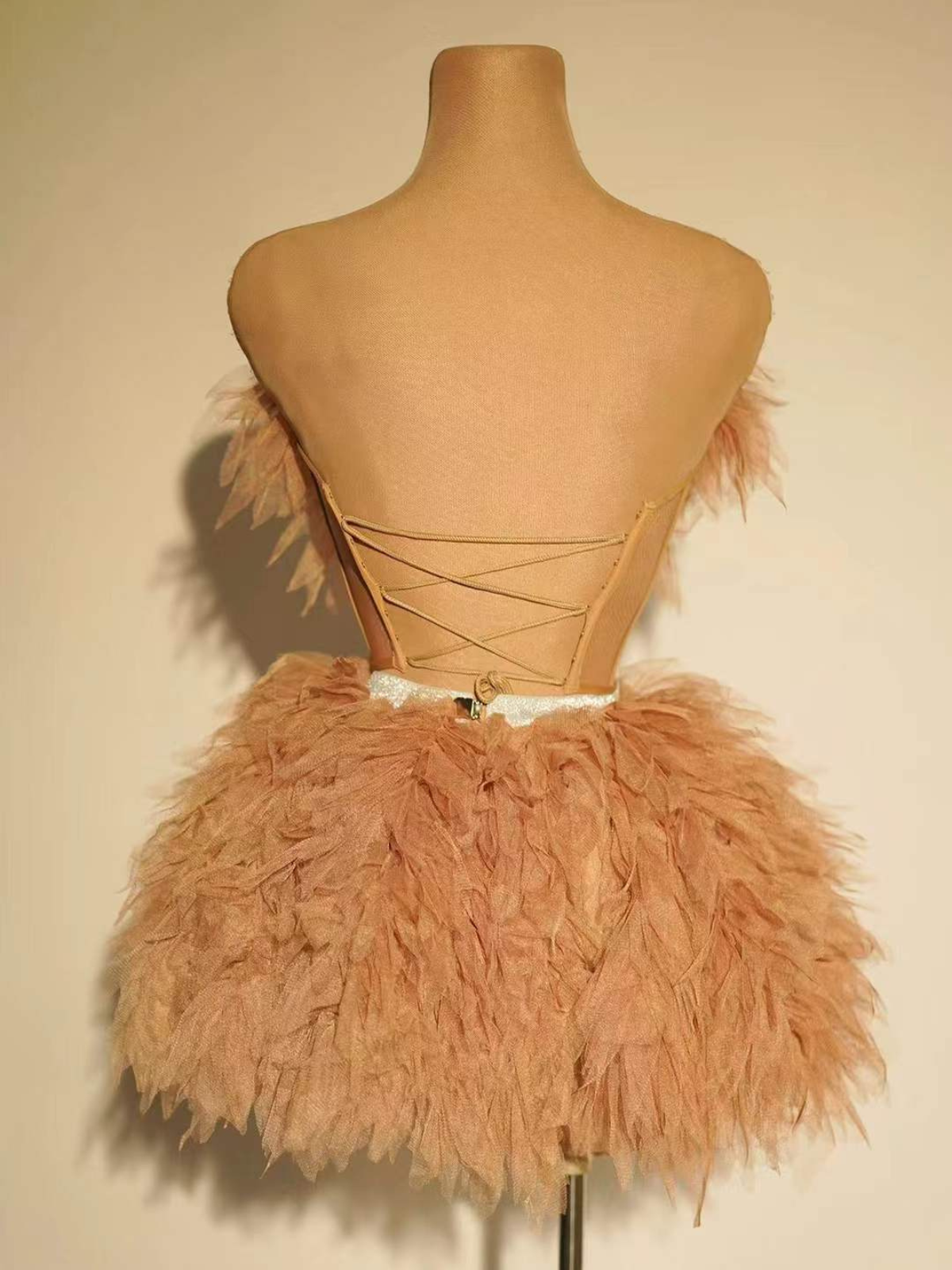 Jolleen Strapless Embellished Tulle Skirt Set