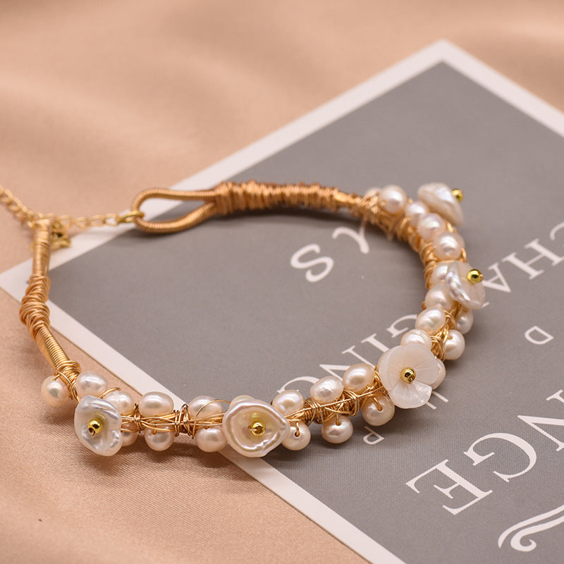 Pearl Adjustable Bracelet For Women