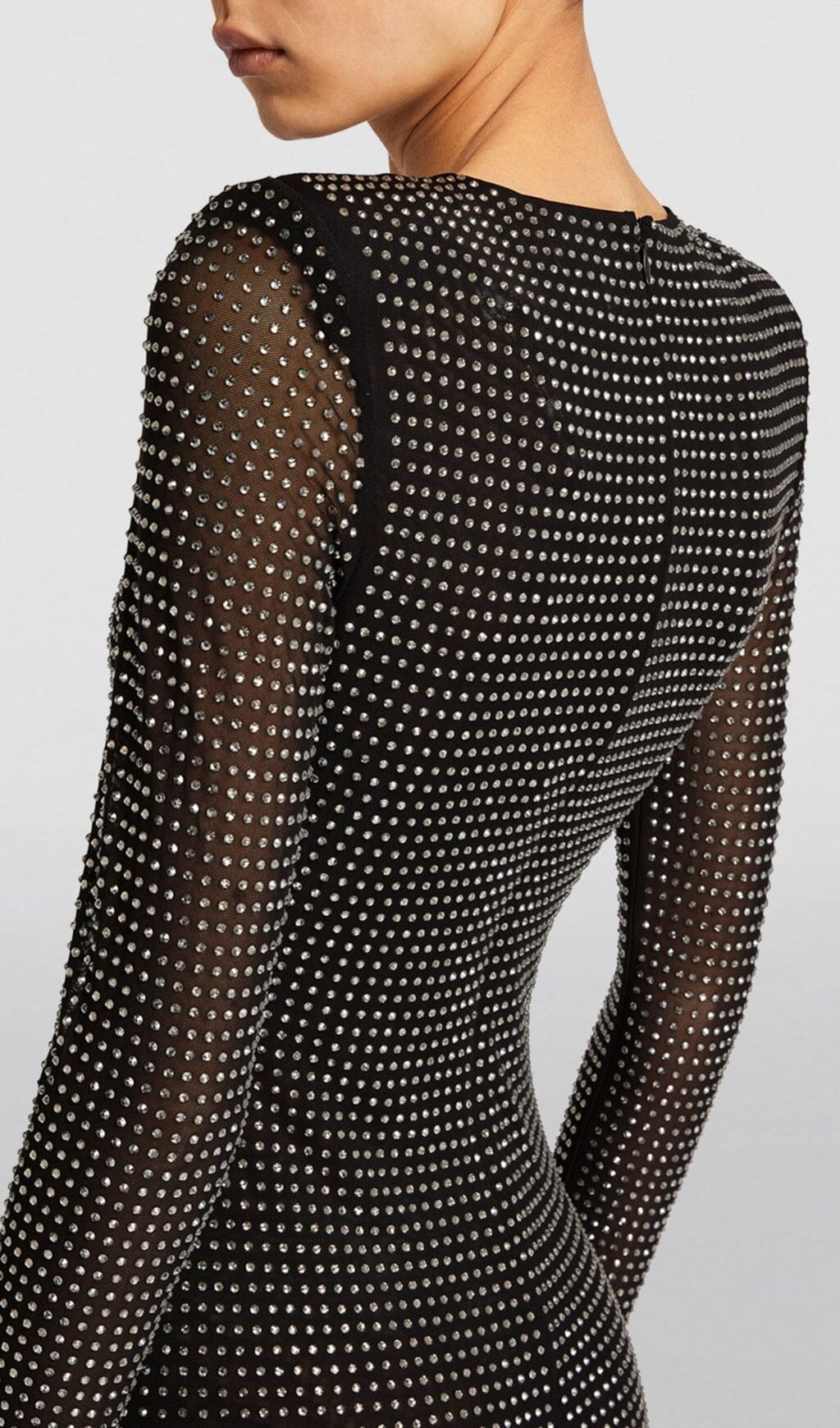 Alyia Crystal-Embellished Midi Dress