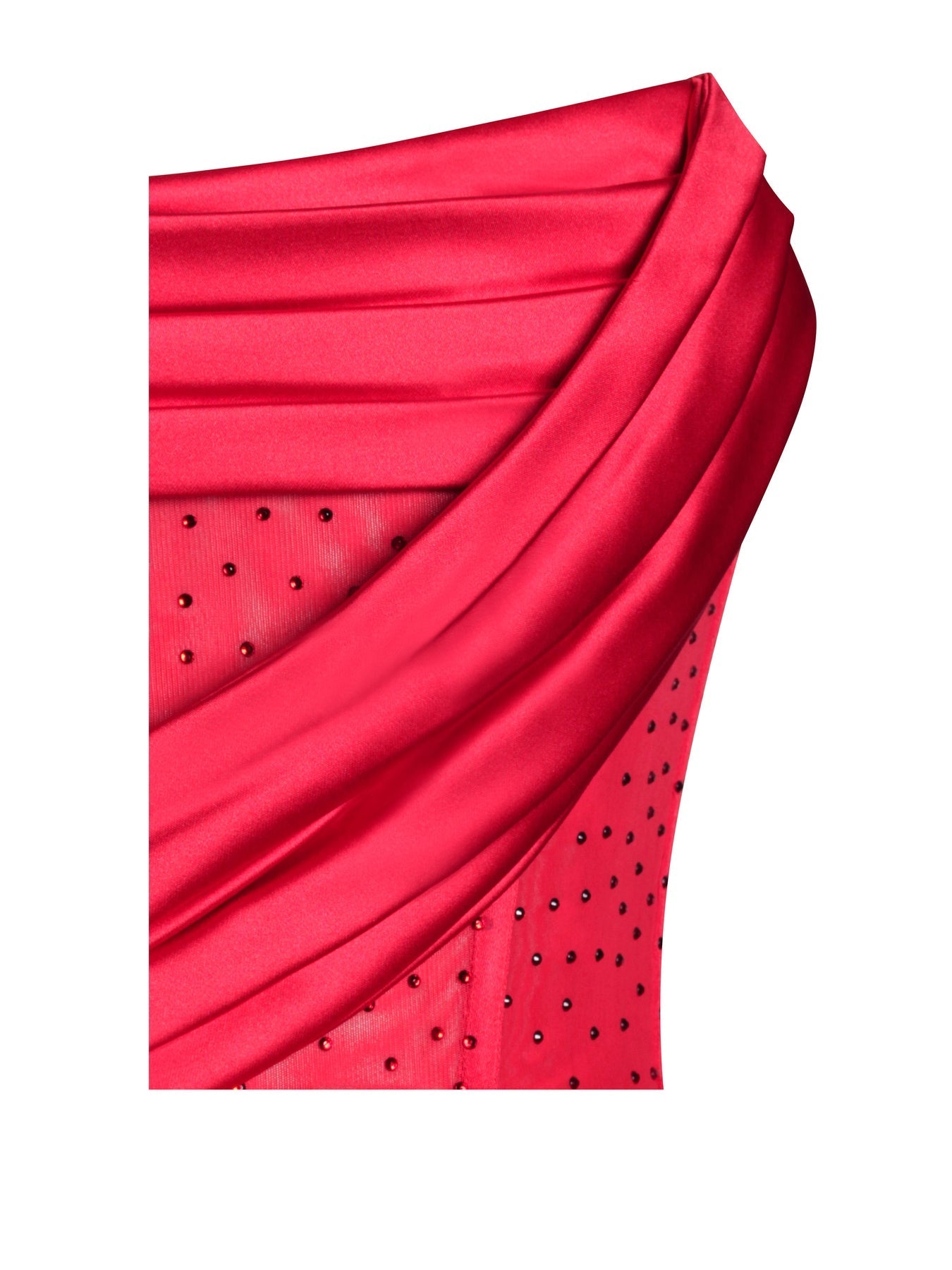 Long Evening Dress With Bra And Diamond Ironing