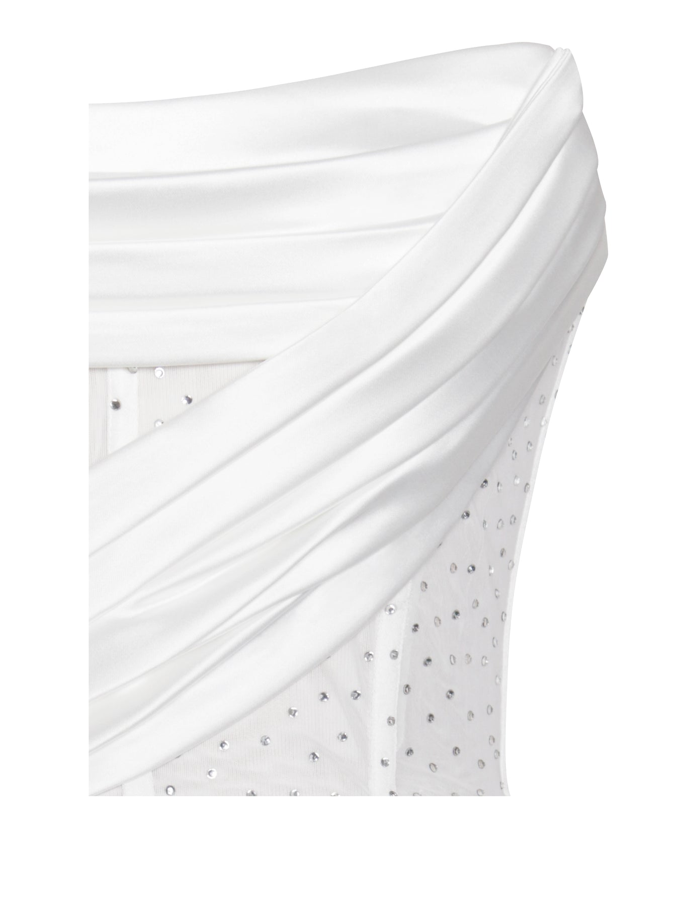 Long Evening Dress With Bra And Diamond Ironing