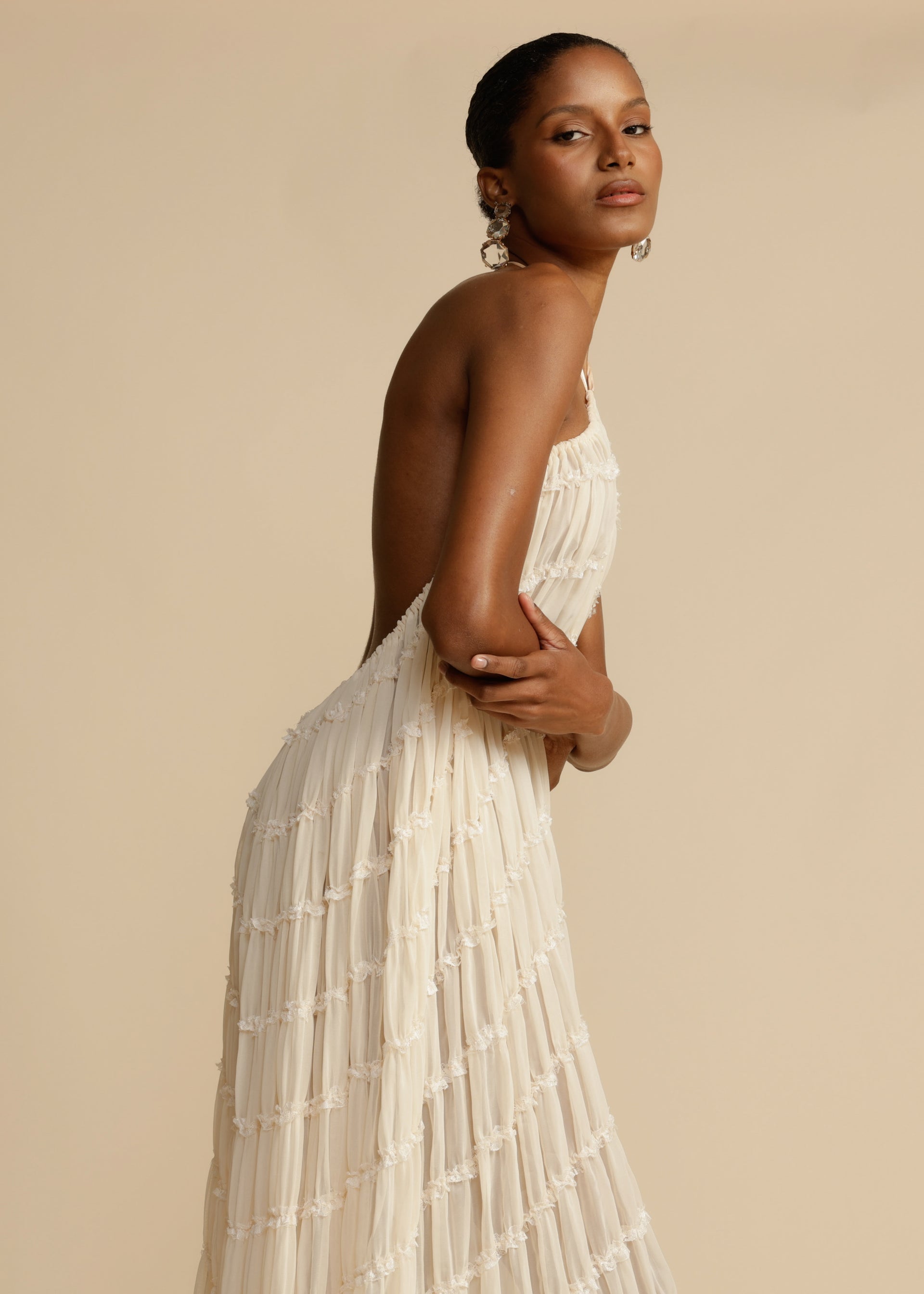 Chic Aurora Skirt and Halter Top Ensemble