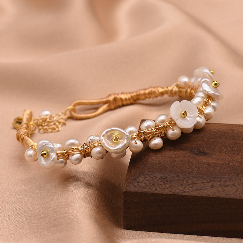 Pearl Adjustable Bracelet For Women