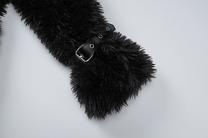 Fluffy Woolen Ring Top Dress