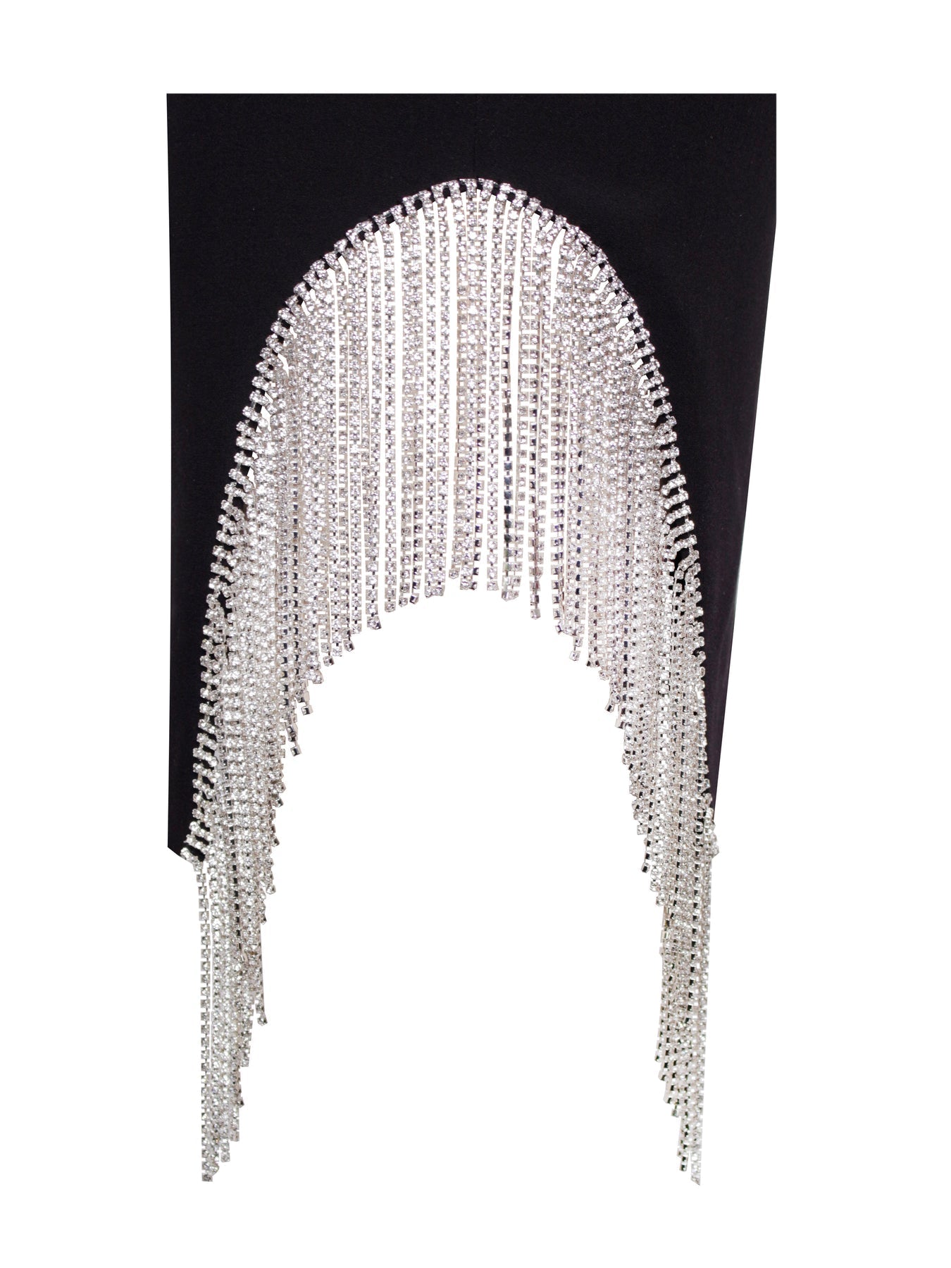 Chic Halter Neck Dress With Crystal Fringe-party Wear