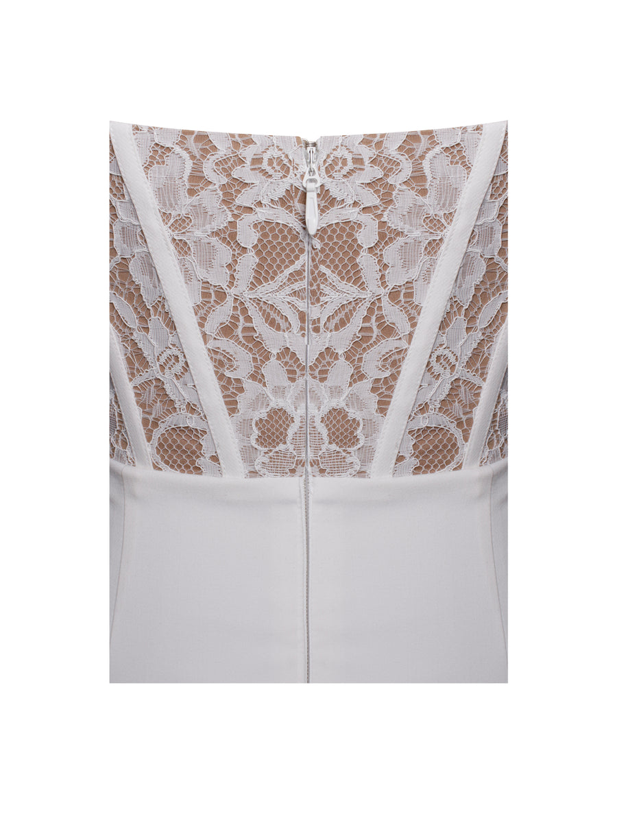 Chic Split Stitching Lace Dress